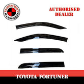 Luxury Weather shields Window Visors for Toyota Fortuner 2015-2023 Tinted Black